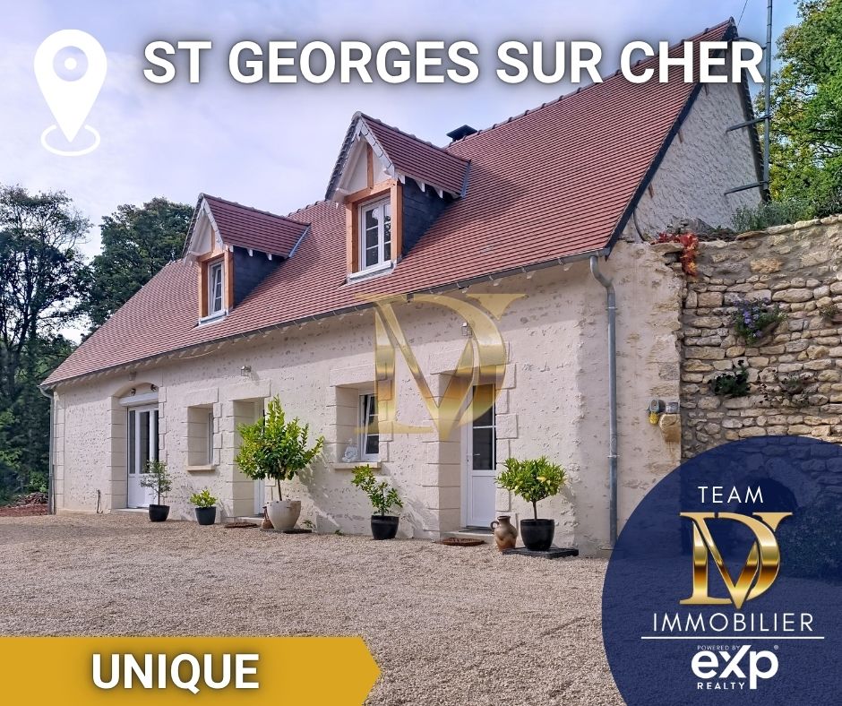 A vendre sur Bléré, Chenonceaux, longère tourangelle avec granges à aménager, puit, terrain au calme, proche centre ville, indre et loire